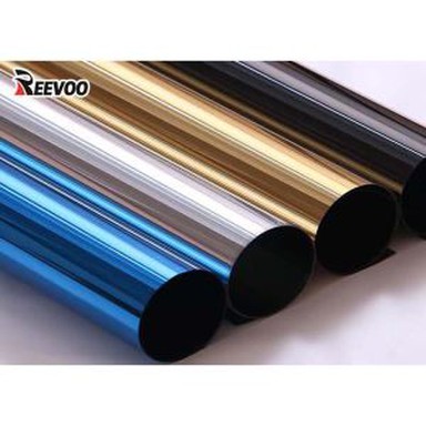 Phim phản chiếu cửa sổ gương vàng tự dính