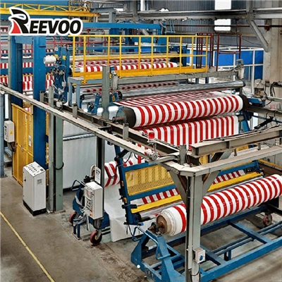 Chất liệu bạt che nắng sọc PVC nhiều lớp để che nắng